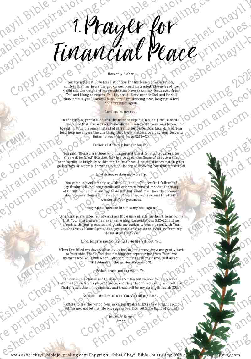 Grace over Glitter  - A Prayer eBook and Printable Journal for the Festive Season