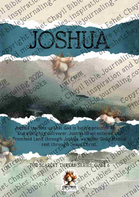 The Scarlet Thread: Joshua Bible Book Summary -  A Bible Study Guide and Printable Ebook, Bible Journaling, Bible Study Guide (Copy)