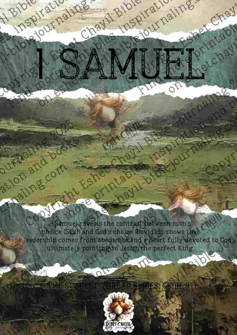 The Scarlet Thread: 1 Samuel Bible Book Summary -  A Bible Study Guide and Printable Ebook, Bible Journaling, Bible Study Guide (Copy)