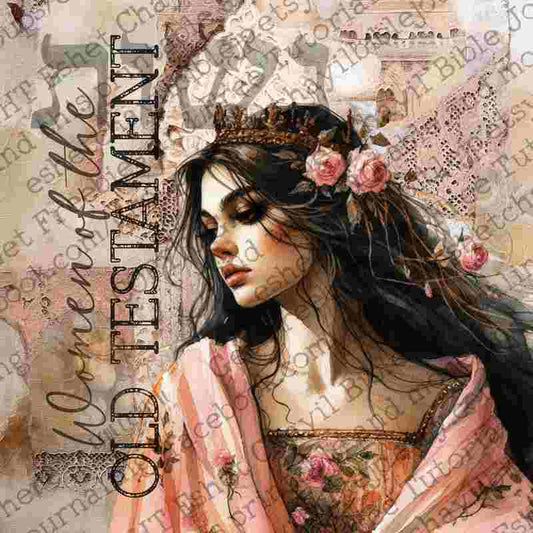 #BIBLE ART JOURNAL - WOMAN OF THE OLD TESTAMENT (DETAILED FACE)  - ENGLISH