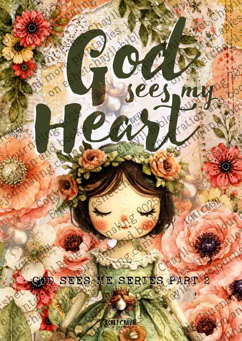 God Sees my Heart (Book 2)- ENGLISH - Bible Journaling and Scripture Writing Printable