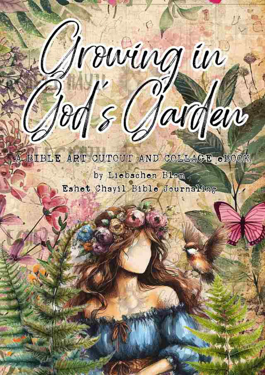 Growing in God's Garden Bible Art Cutout and Collage Book - English