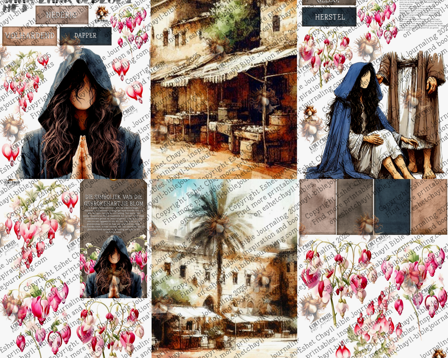 WOB PRINTABLE #P38 WOMAN WHO BLED (FACELESS) - AFRIKAANS