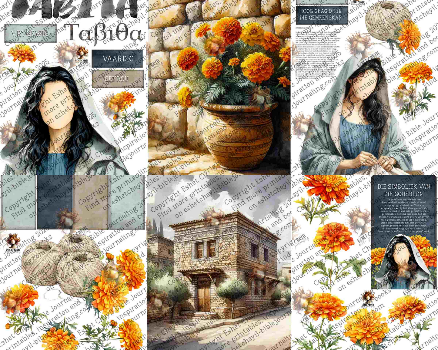 WOB PRINTABLE #P48 TABITA (FACELESS) - AFRIKAANS