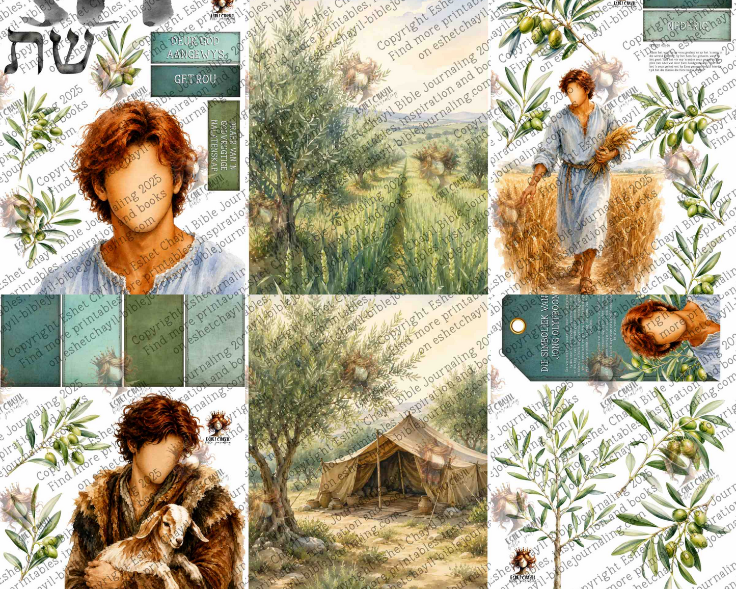 MOB PRINTABLE #4 SET (FACELESS) - AFRIKAANS