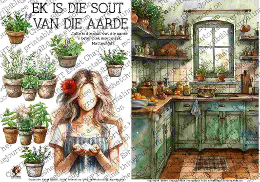 #BEVESTIGING 11 -  Ek is die sout van die aarde – Matteus 5:13 - Bible Journaling Printable