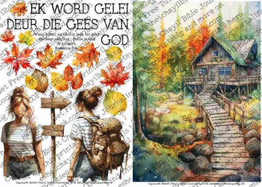 #BEVESTIGING 20 - Ek word gelei deur die Gees van God – Romeine 8:14  - Bible Journaling Printable