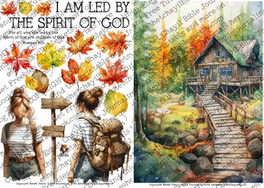 #AFFIRMATION 20 -   I am led by the Spirit of God – Romans 8:14 - Bible Journaling Printable