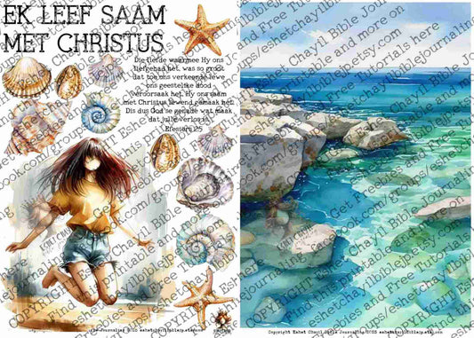 #BEVESTIGING 21 -  Ek is geseën met elke geestelike seën – Efesiërs 1:3 - Bible Journaling Printable