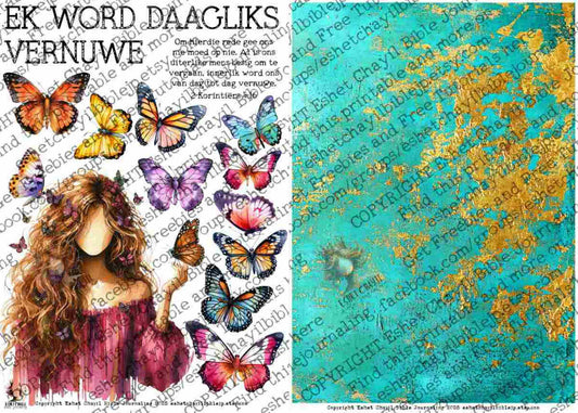 #BEVESTIGING 30 - Ek word daagliks vernuwe – 2 Korintiërs 4:16 - Bible Journaling Printable