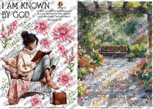 #AFFIRMATION 37 -  I am known by God - Jeremiah 1:5  - Bible Journaling Printable