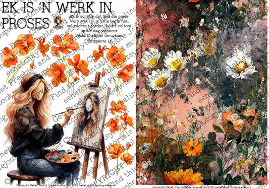 #BEVESTIGING 44 -  Ek is ’n werk in proses – Filippense 1:6 - Bible Journaling Printable