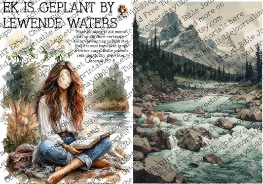 #BEVESTIGING 48 - Ek is geplant by lewende waters - Jeremia 17:7–8  - Bible Journaling Printable