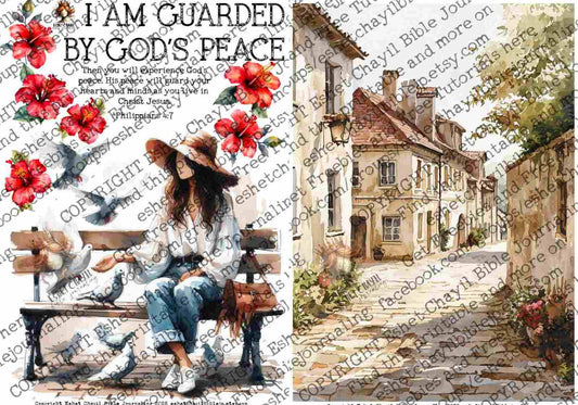 #AFFIRMATION 49 - I am guarded by God’s peace - Philippians 4:7 - Bible Journaling Printable