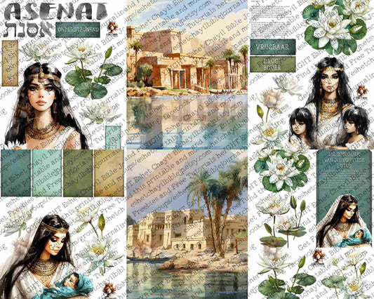 WOB PRINTABLE ASENATH (DETAILED FACES) - AFRIKAANS