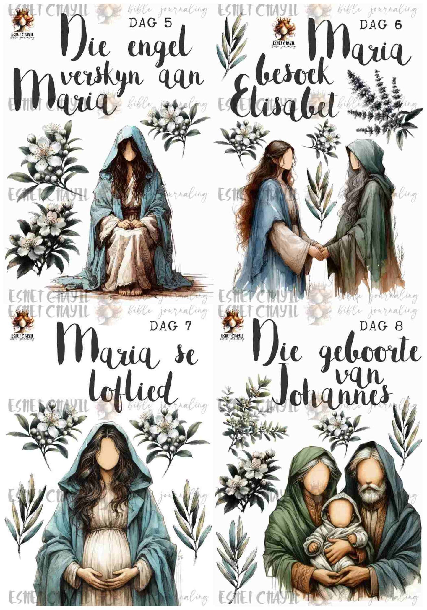 #ADVENT BUNDLE - AFRIKAANS - 24 PRINTABLES