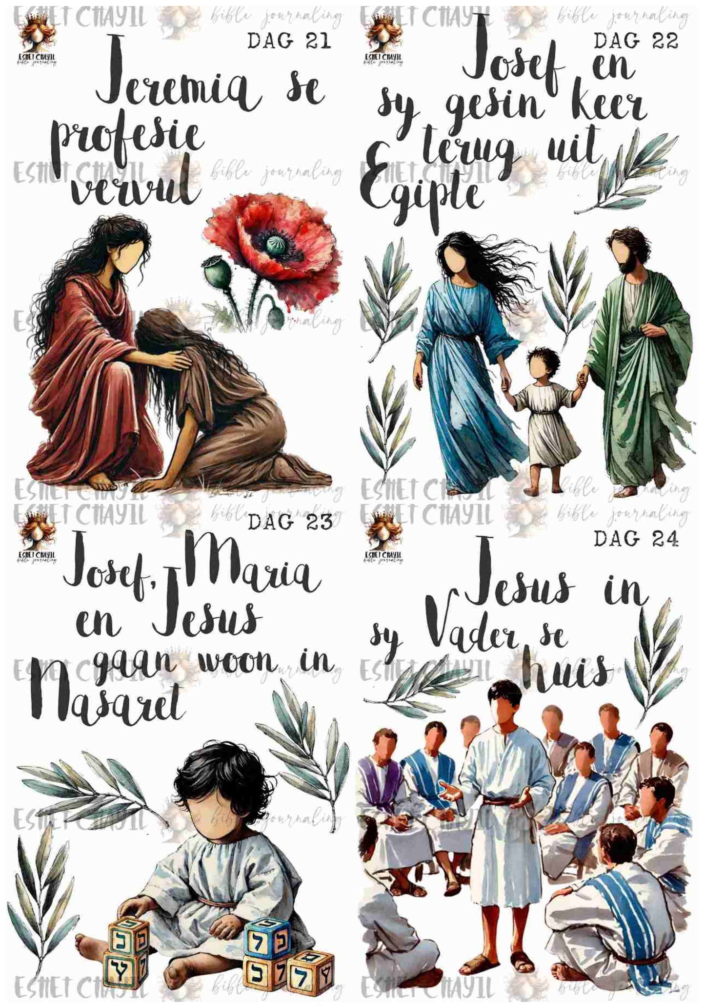 #ADVENT BUNDLE - AFRIKAANS - 24 PRINTABLES