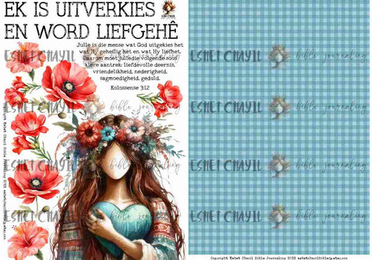 #BEVESTIGING 5 - Ek is uitverkies en word liefgehê – Kolossense 3:12  - Bible Journaling Printable