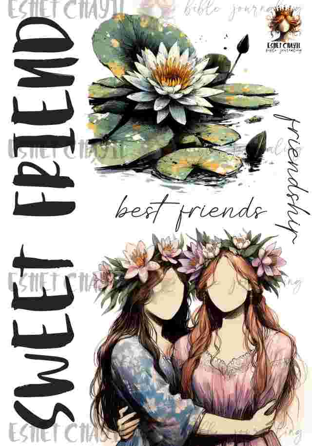 #BIBLE JOURNALING PRINTABLE - SWEET FRIEND ENGLISH