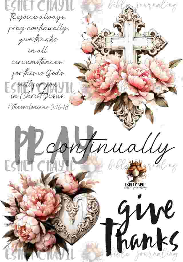 #BIBLE JOURNALING PRINTABLE - GRATITUDE ENGLISH