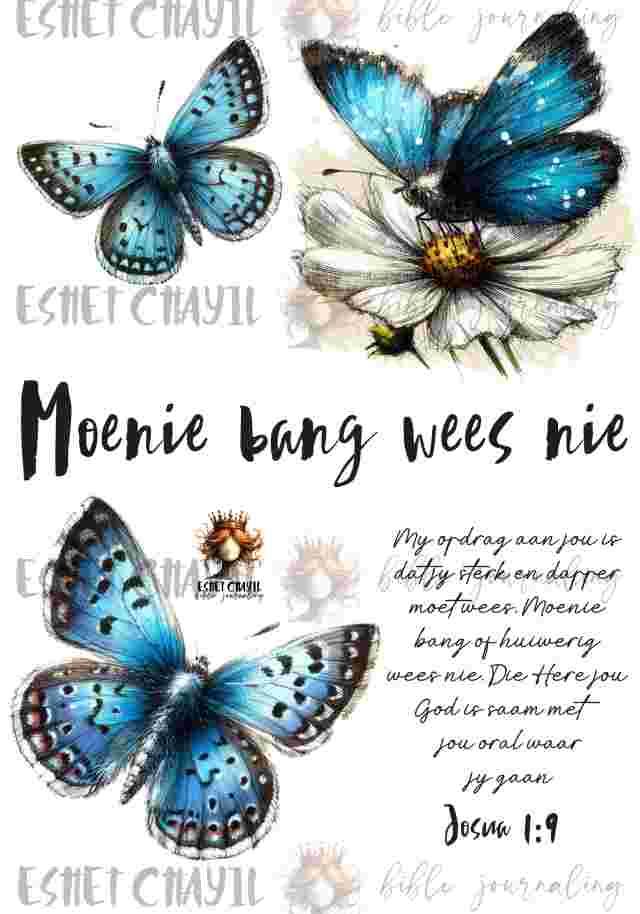 #BIBLE JOURNALING - BE STRONG AFRIKAANS PRINTED JOURNALING KIT