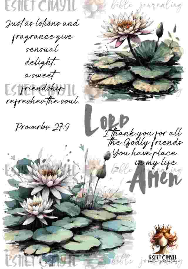 #BIBLE JOURNALING PRINTABLE - SWEET FRIEND ENGLISH