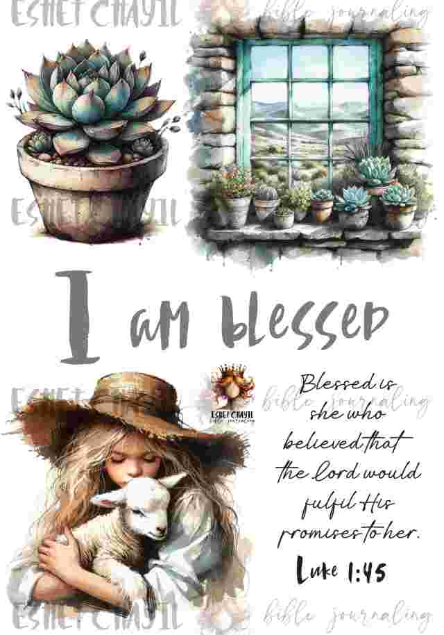 #BIBLE JOURNALING PRINTABLE - PROMISES ENGLISH