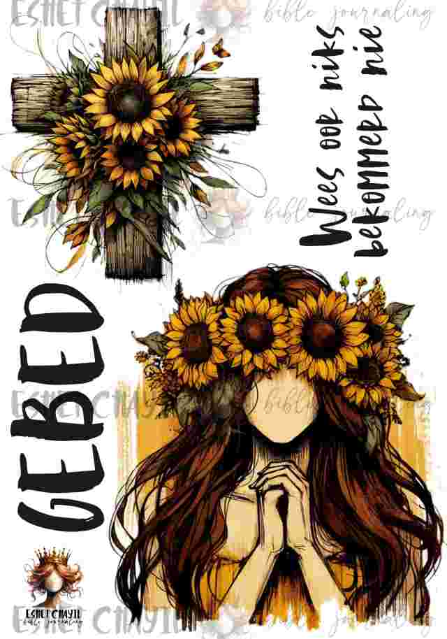 #BIBLE JOURNALING PRINTABLE - GEBED AFRIKAANS