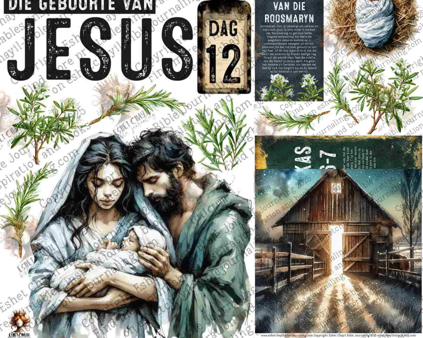 ADVENT #12 (DETAILED FACES) - AFRIKAANS