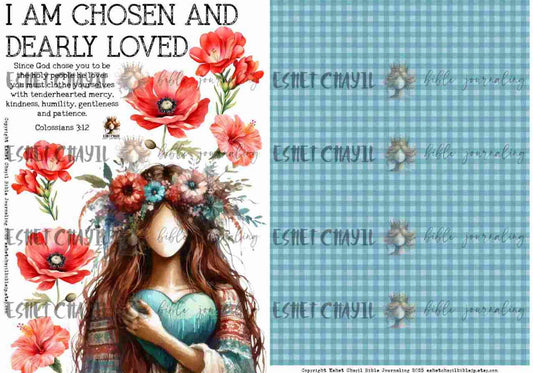 #AFFIRMATION 5 - I am chosen and dearly loved – Colossians 3:12 - Bible Journaling Printable