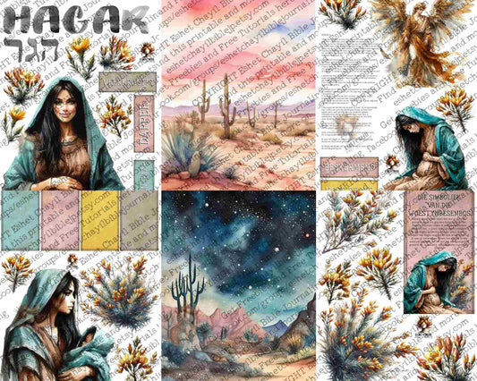 WOB PRINTABLE HAGAR (DETAILED FACES) - AFRIKAANS