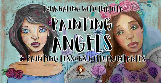 Painting Angels Course - Journaling with Juanita (Include a year's Membership to The Bible Journaling Club)