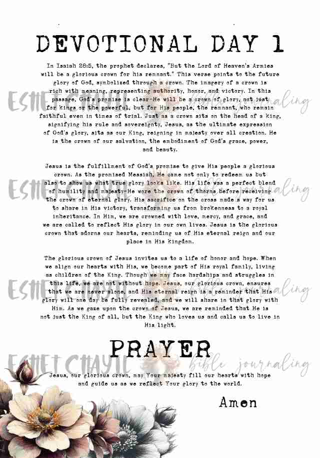 #LENT 40 Day Devotional Printable Ebook