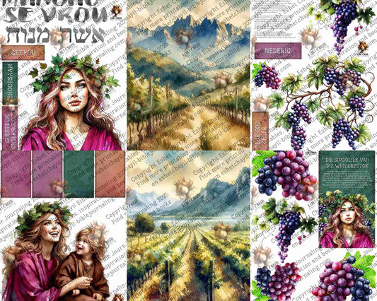 WOB PRINTABLE MANOAG SE VROU (DETAILED FACES) - AFRIKAANS