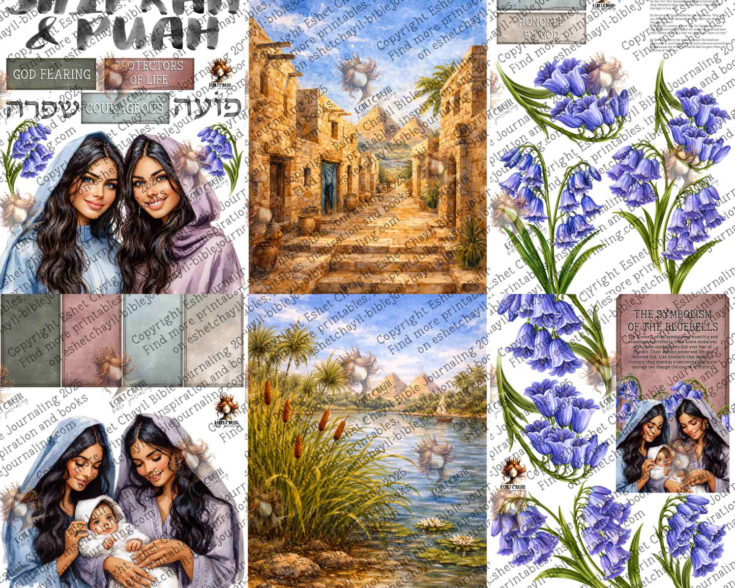 WOB PRINTABLE #N19 SHIPRAH AND PUAH (DETAILED FACES) - ENGLISH