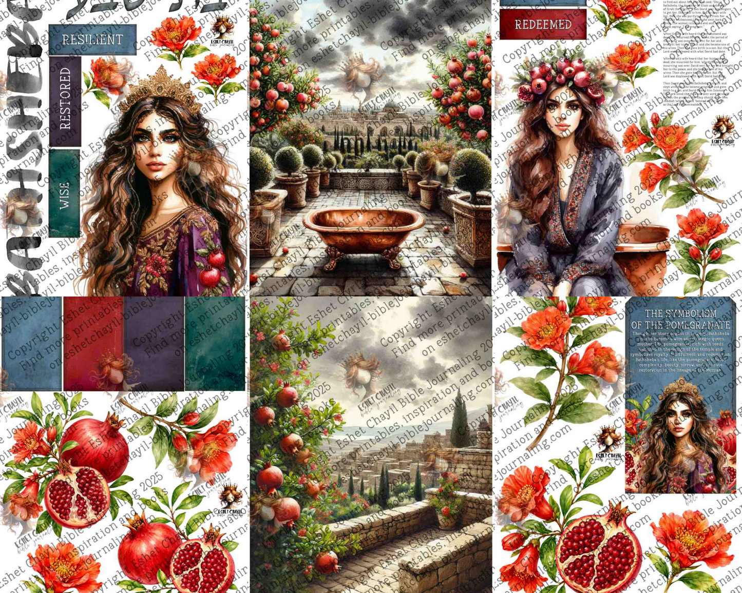 WOB PRINTABLE #N41 BATHSHEBA (DETAILED FACES) - ENGLISH