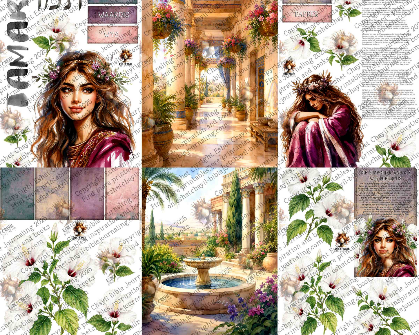 WOB PRINTABLE #N42 TAMAR DOD (DETAILED FACES) - AFRIKAANS