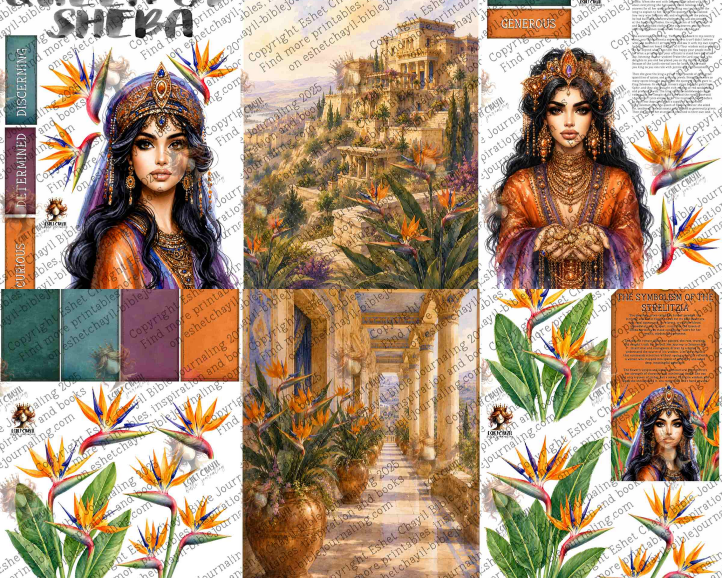 WOB PRINTABLE #N45 QUEEN OF SHEBA (DETAILED FACES) - ENGLISH