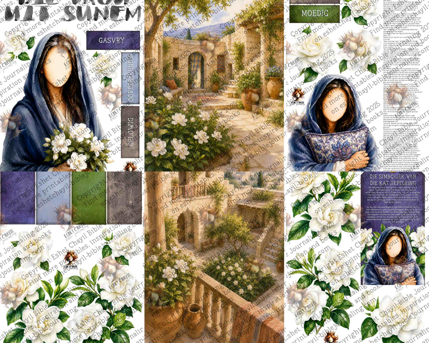 WOB PRINTABLE #N49 VROU UIT SUNEM (FACELESS) - AFRIKAANS