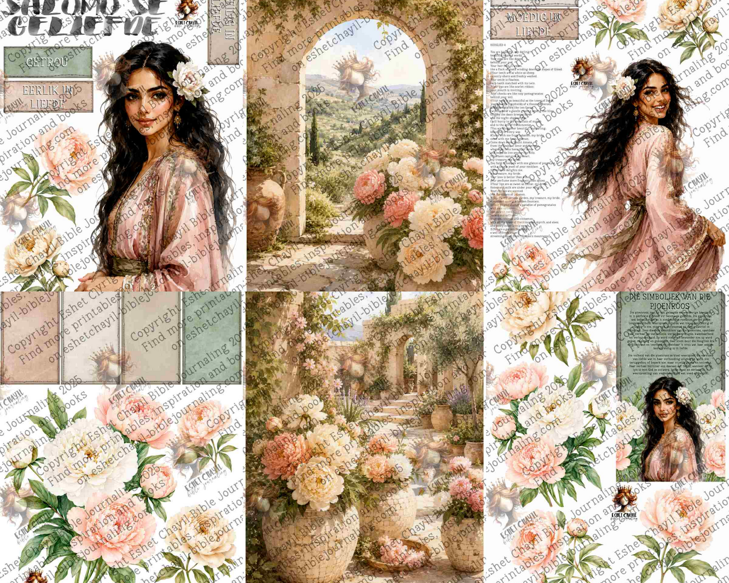 WOB PRINTABLE #N58 SOLOMON'S BELOVED - AFRIKAANS DETAILED FACE