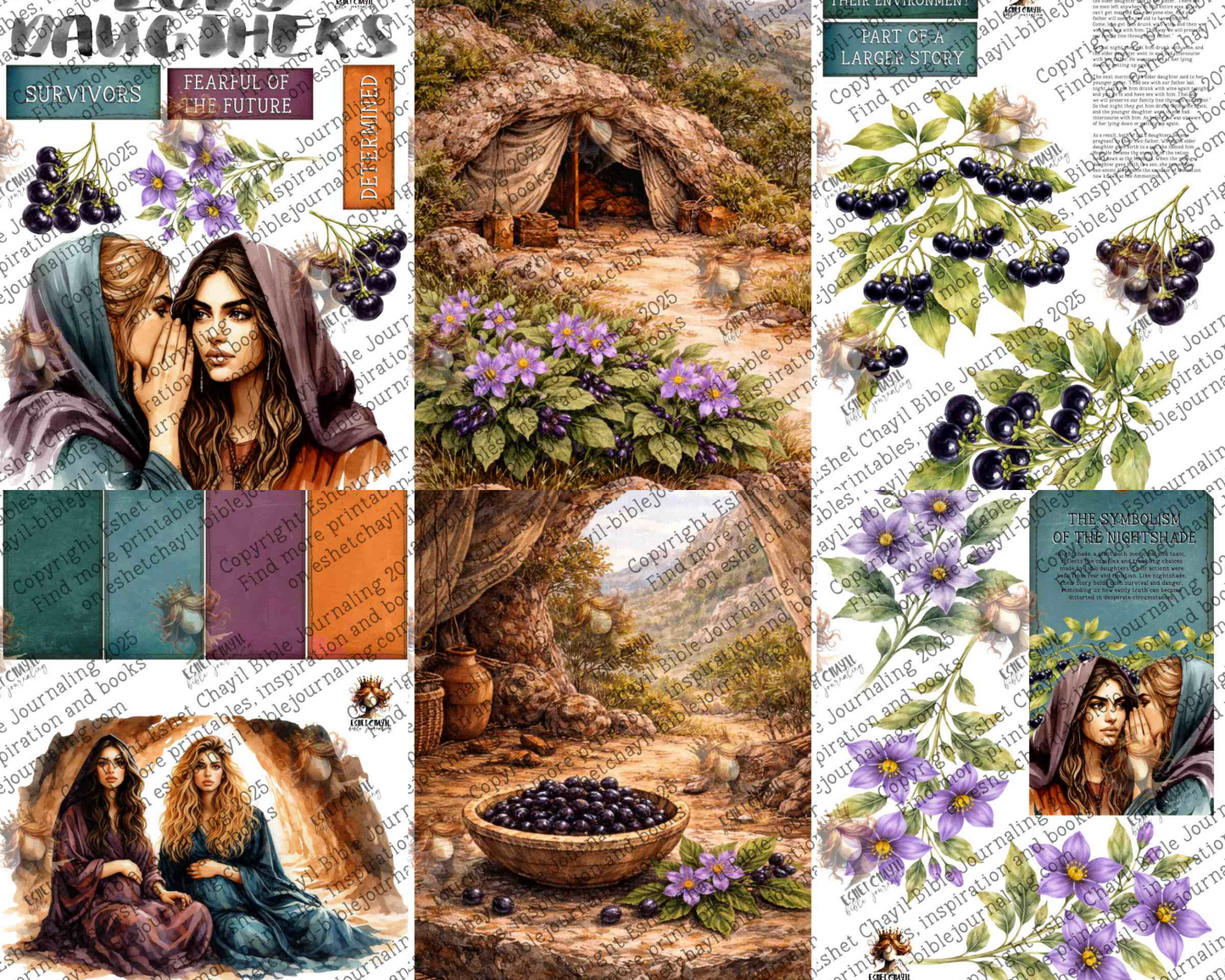 WOB PRINTABLE #N9 LOTS DAUGHTERS (DETAILED FACES) - ENGLISH