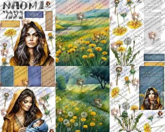 WOB PRINTABLE NAOMI (DETAILED FACES) - AFRIKAANS