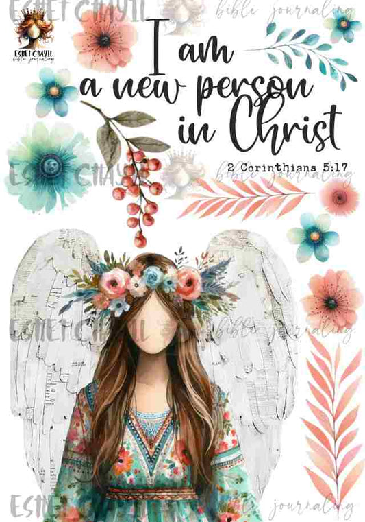 #GOD SAYS I AM BIBLE JOURNALING PRINTABLE - I AM A NEW CREATURE IN CHRIST