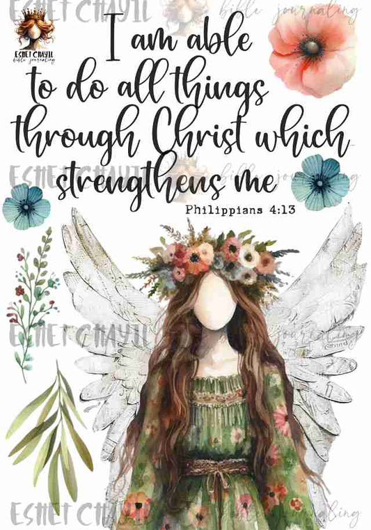 #GOD SAYS I AM BIBLE JOURNALING PRINTABLE - I CAN DO ALL THINGS