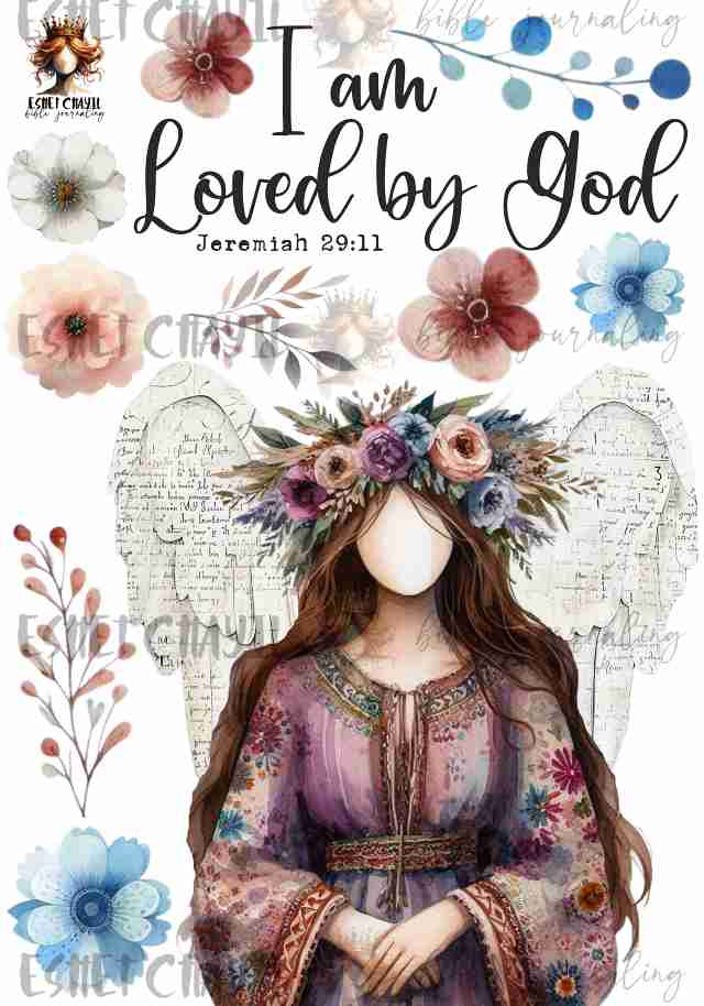 #GOD SAYS I AM BIBLE JOURNALING PRINTABLE - I AM LOVED