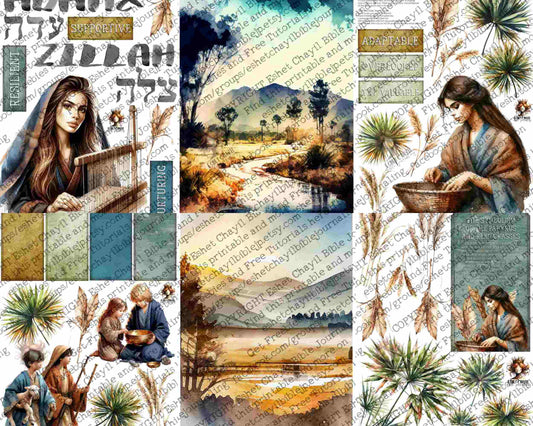 WOB PRINTABLE ADAH & ZILLAH (DETAILED FACES) - ENGLISH