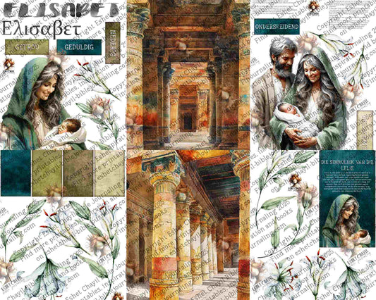 WOB PRINTABLE #33 ELISABET (DETAILED FACES) - AFRIKAANS