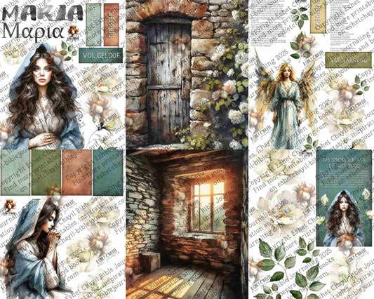 WOB PRINTABLE #34 MARIA (DETAILED FACES) - AFRIKAANS