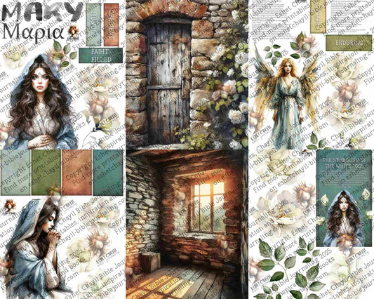 WOB PRINTABLE #34 MARY (DETAILED FACES) - ENGLISH