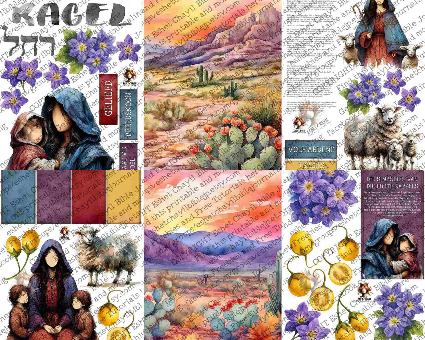 WOB PRINTABLE RACHEL (FACELESS) - AFRIKAANS